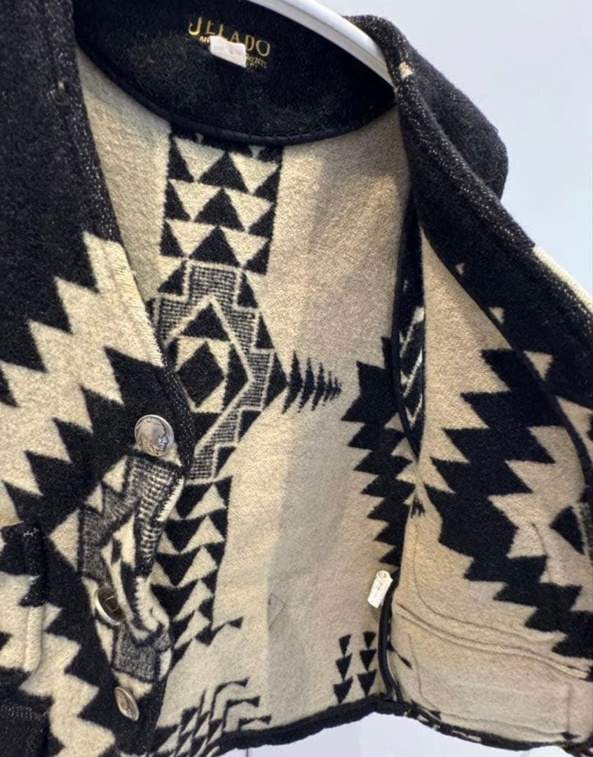 JELADO 日本製 幾何学模様 ベスト　激レア
