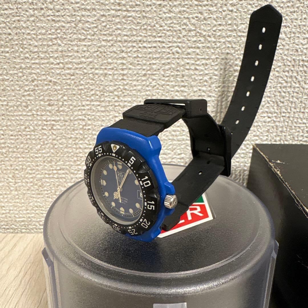【希少カラー】TAG HEUER フォーミュラ1 青×黒 説明書付き