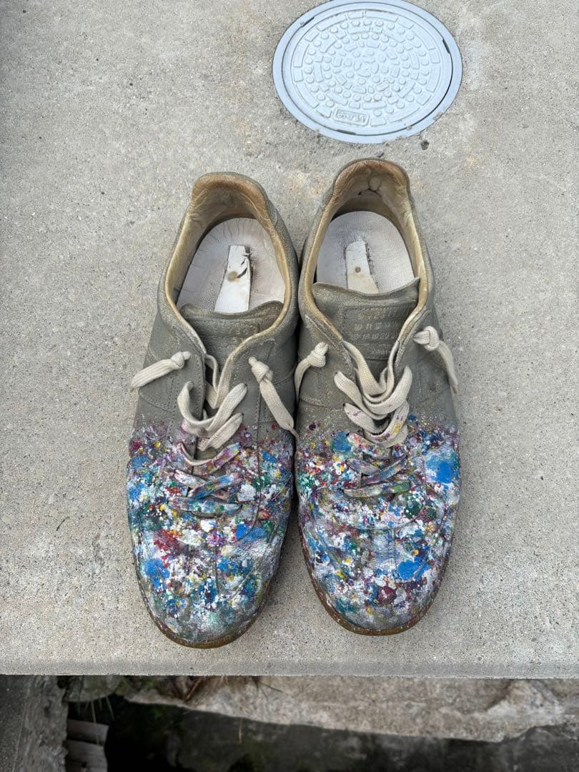 Maison Martin Margiela ジャーマントレーナー　ペンキ