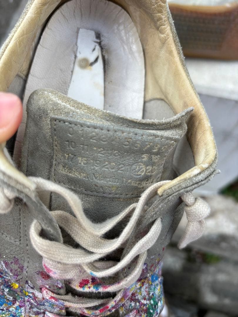 Maison Martin Margiela ジャーマントレーナー　ペンキ