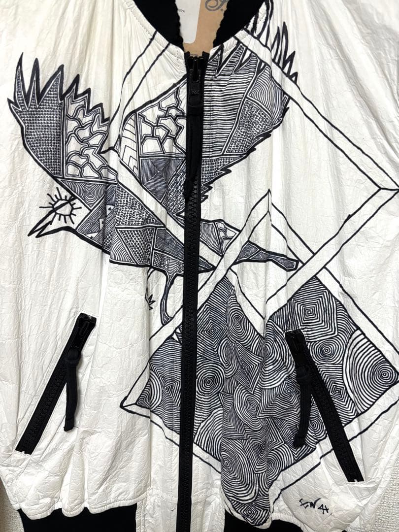 2014春夏　ソロイスト × E-WAX ペイントフライトジャケット