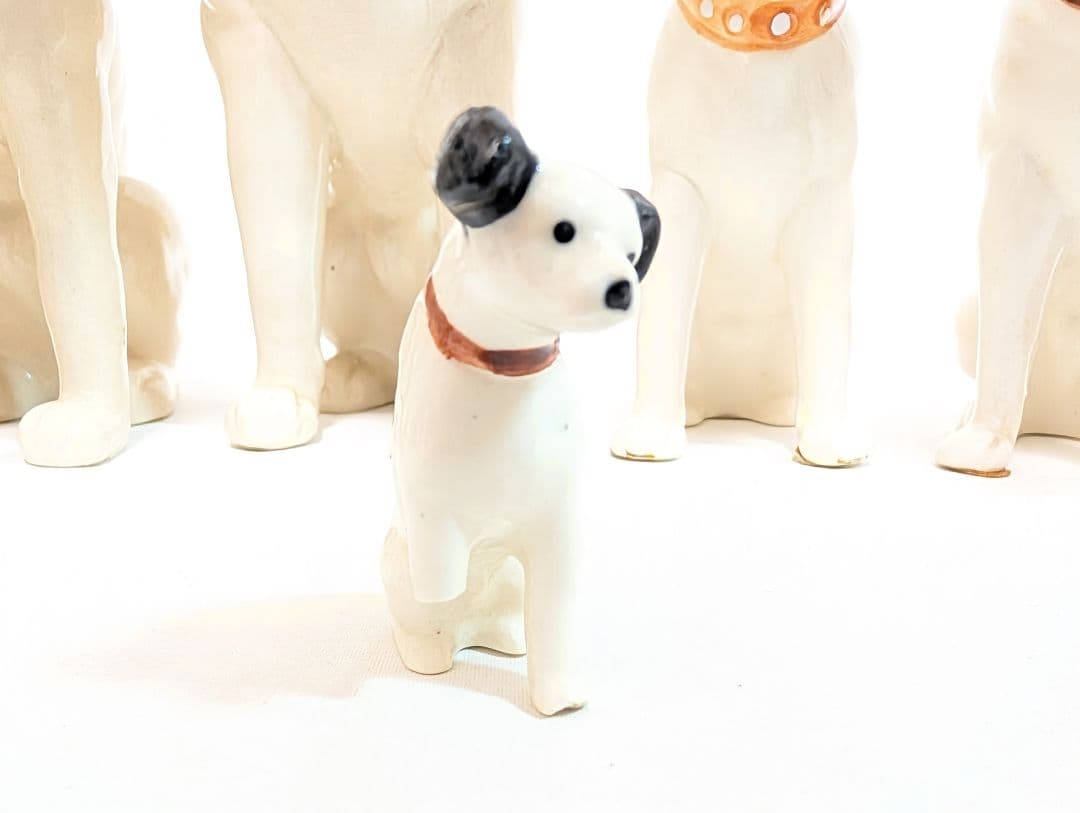 ビクター犬 まとめて 10体 陶器製 昭和レトロ 当時物 アンティーク