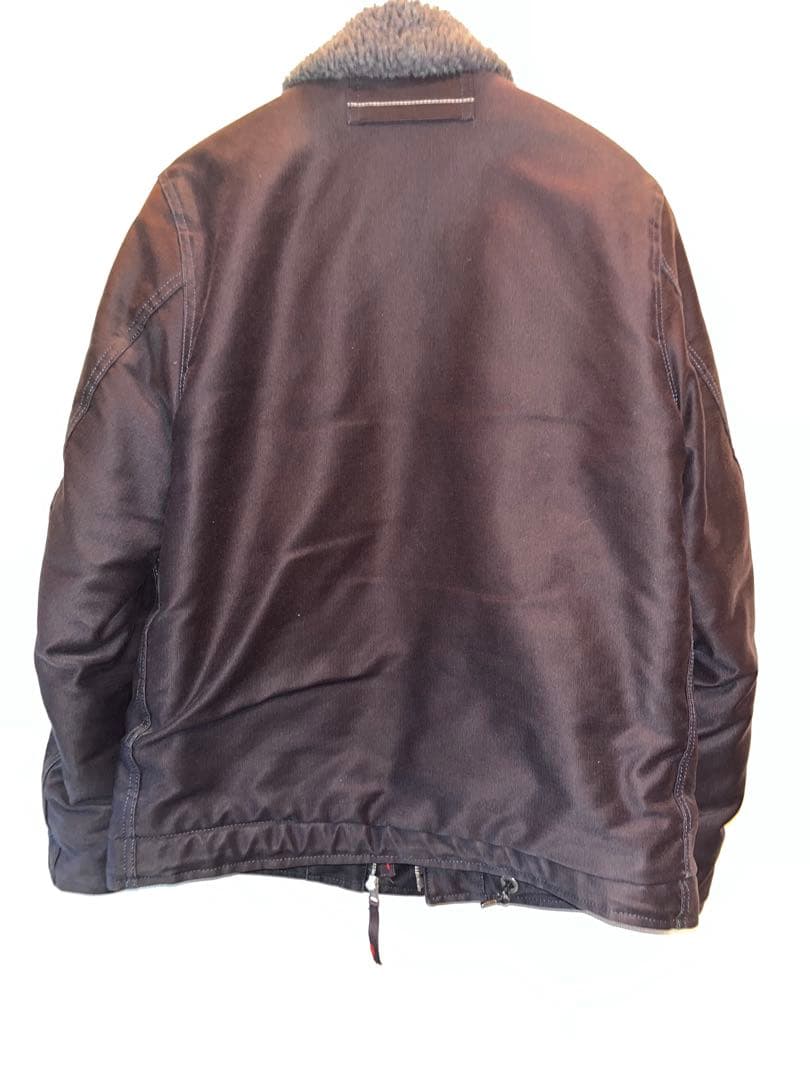 美品　BLUE BLUE ジャーマンクロスデッキジャケット　裏ボア