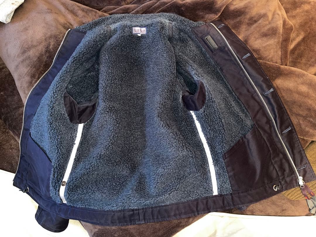 美品　BLUE BLUE ジャーマンクロスデッキジャケット　裏ボア