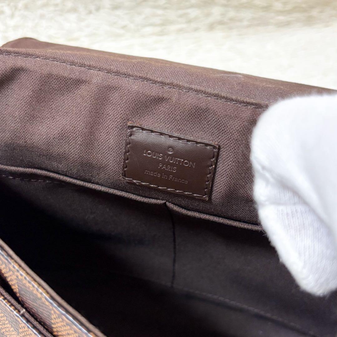 【極美品】ルイヴィトン ディストリクトPM ダミエ エベヌ N41213