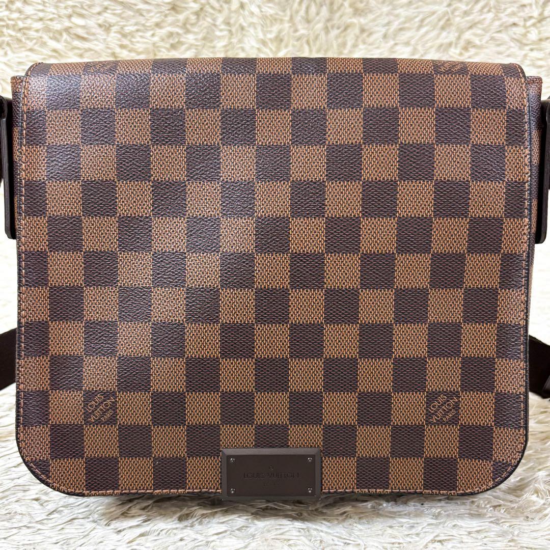 【極美品】ルイヴィトン ディストリクトPM ダミエ エベヌ N41213