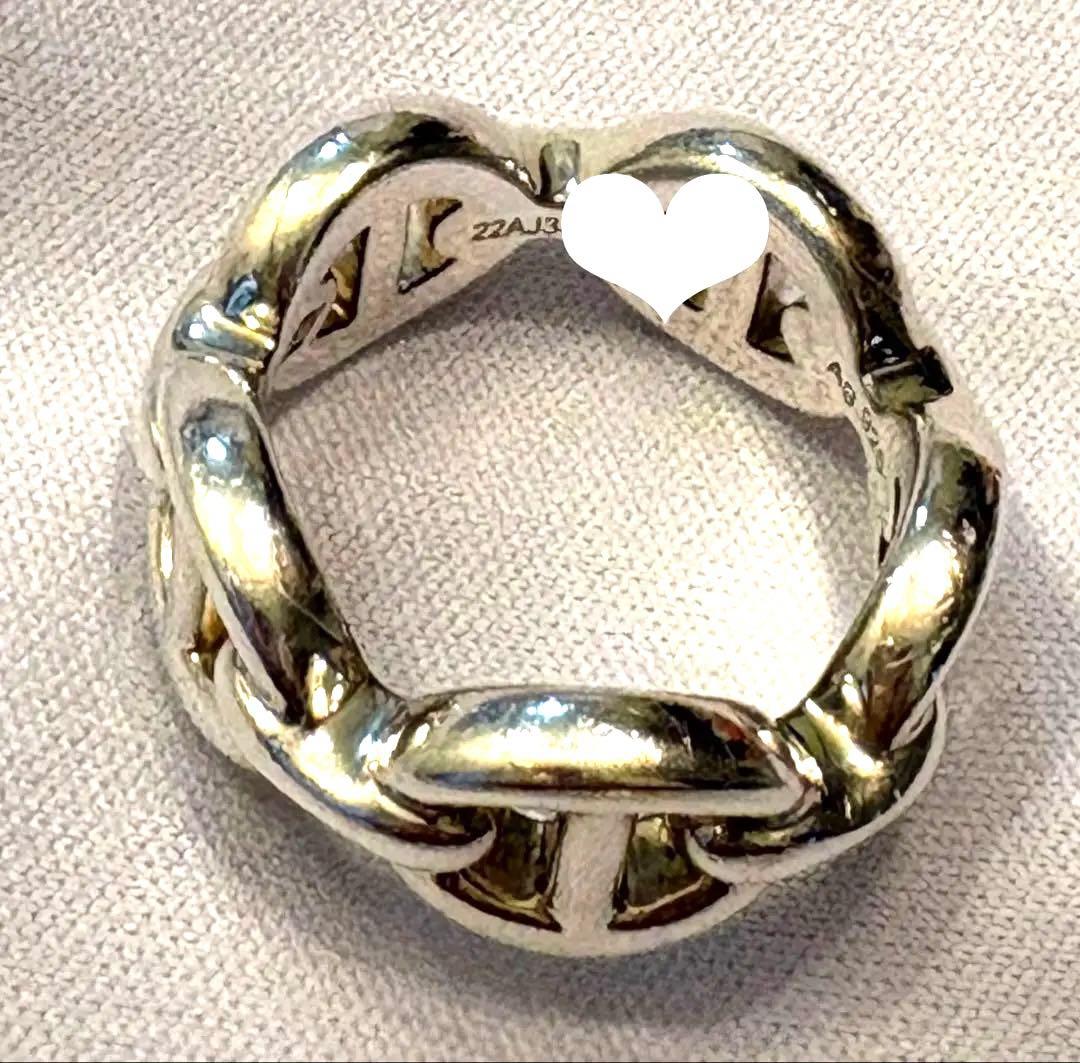 美品　HERMÈS エルメス リング シェーヌダンクル アンシェネ 46