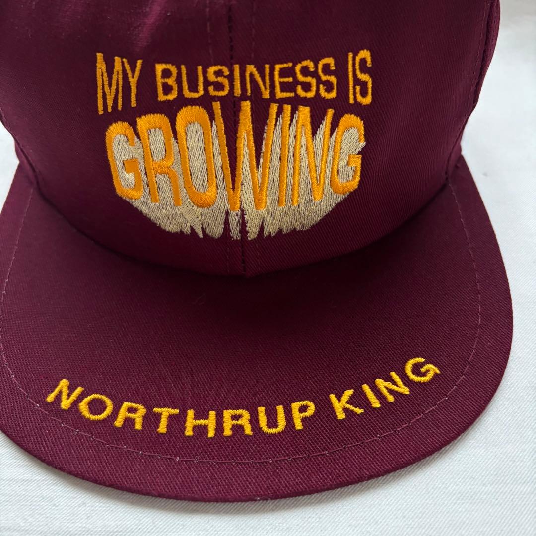 デッドストック K-PRODUCTS キャップ USA製 マルーン 帽子 刺繍