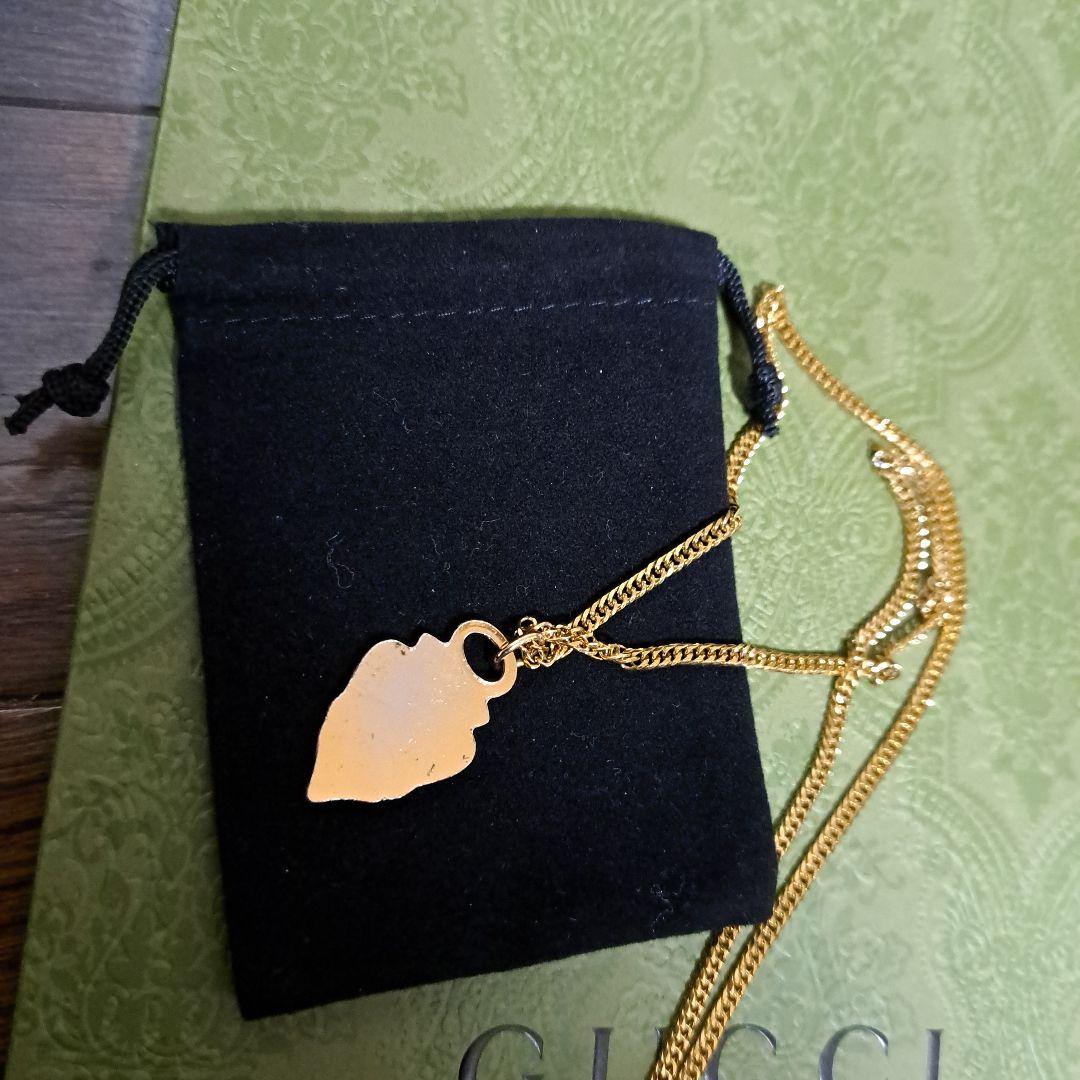 美品　GUCCI オールドグッチ チャーム 　&　チェーン50cm3㎜付き