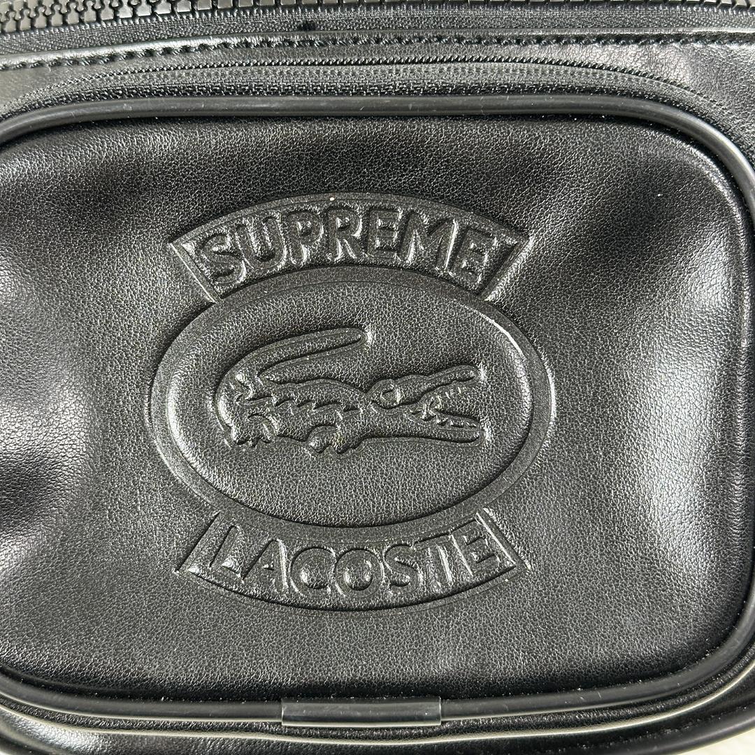 SUPREME×LACOSTE 18SS ウエストバッグ レザー 購入証明付