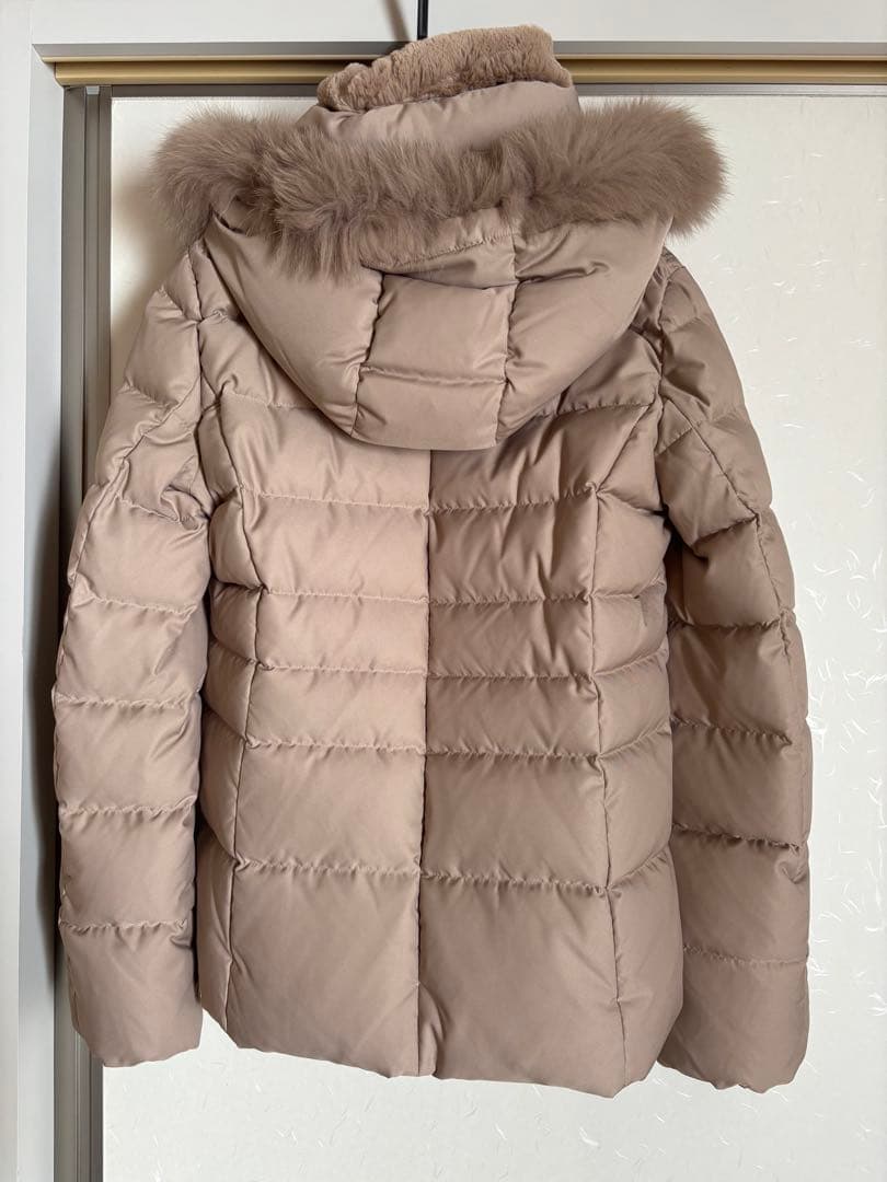 INDIVI フード付き ダウンジャケット