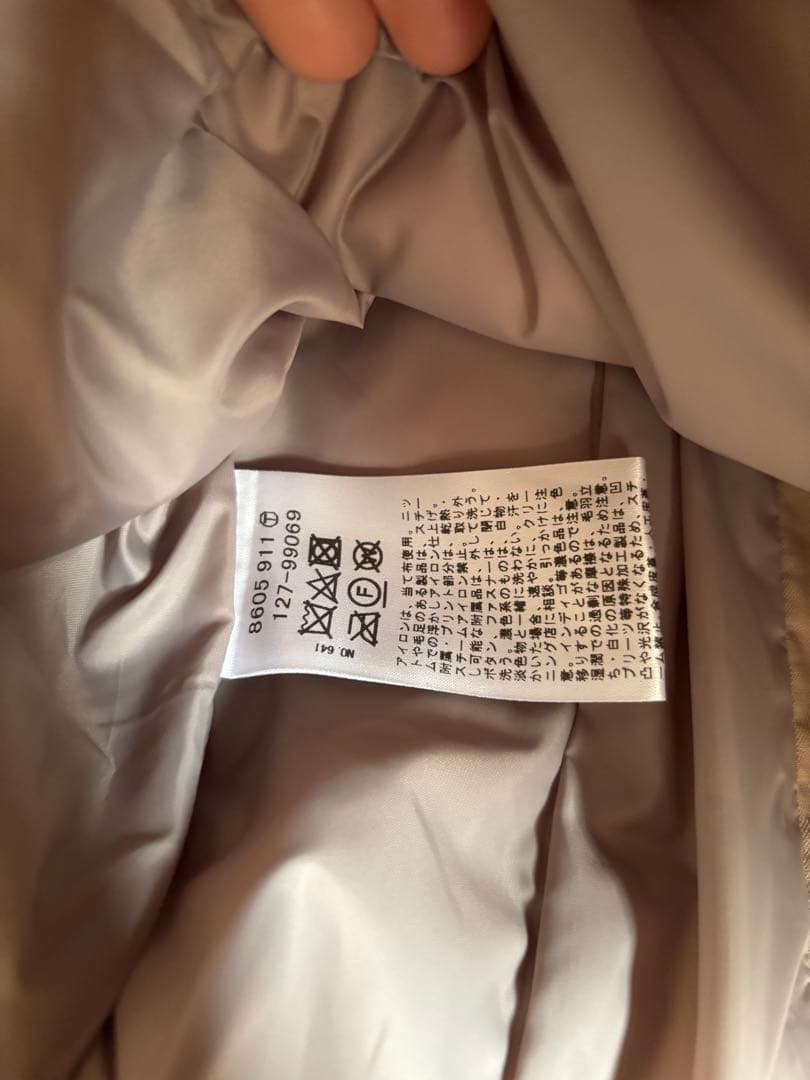 INDIVI フード付き ダウンジャケット