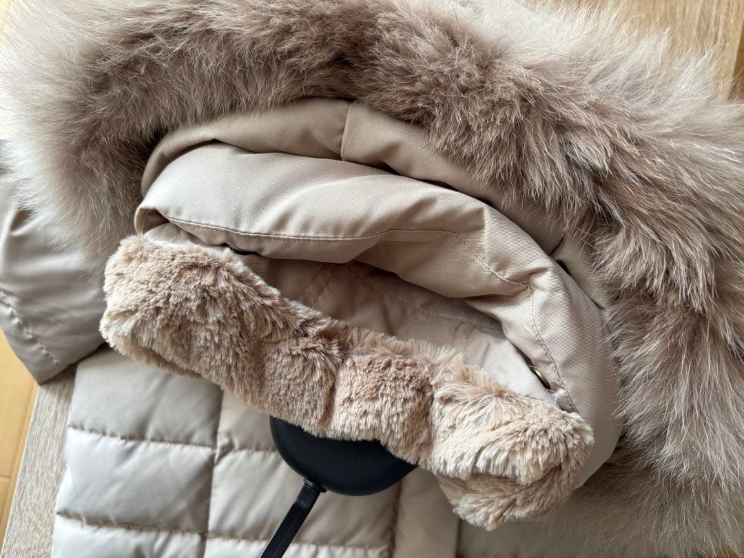 INDIVI フード付き ダウンジャケット