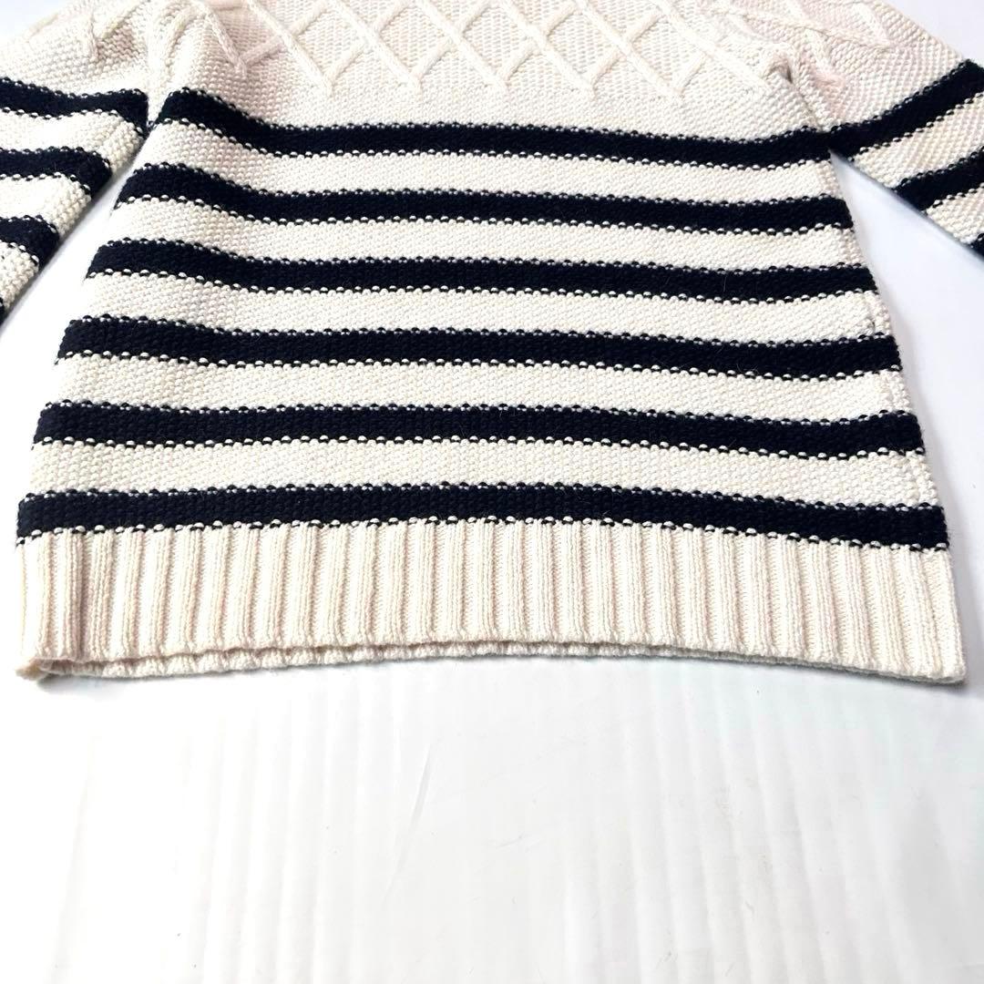 ピコ 新品未使用 ダーマコレクション カシミヤ混ケーブル編みタートルニット