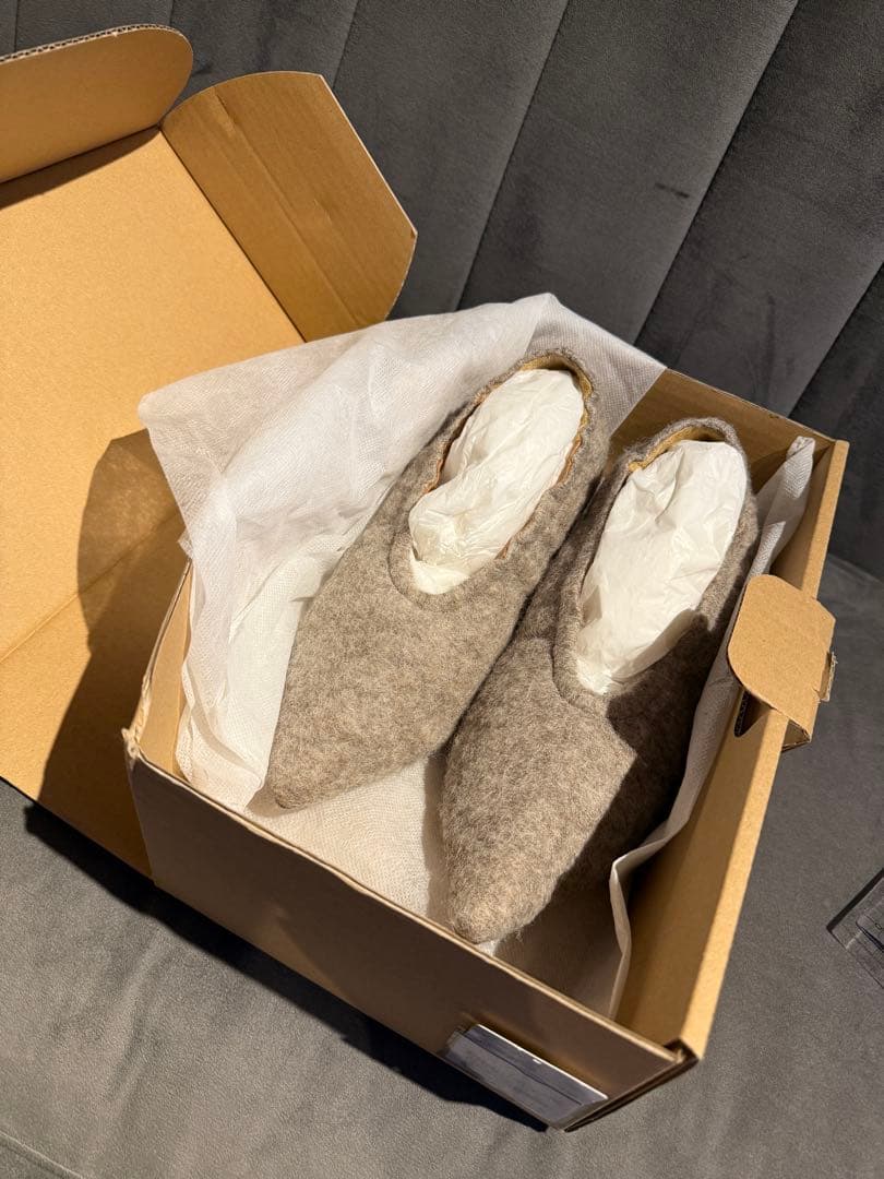 6 (ROKU) OE POINTED FELT PPS フェルト パンプス