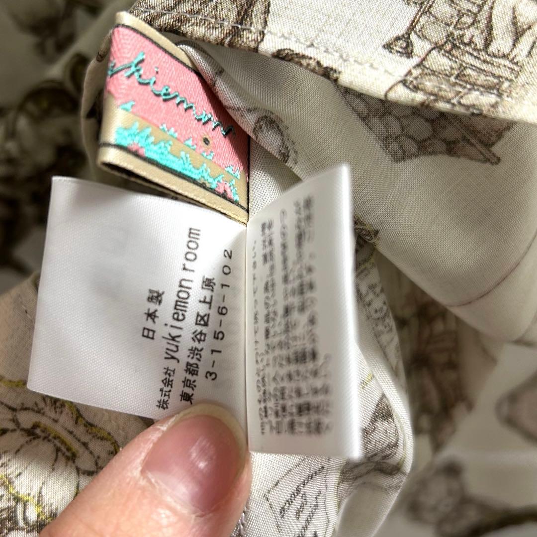 新品未使用　yukiemon ブラウス　ベア部屋柄　3Lサイズ