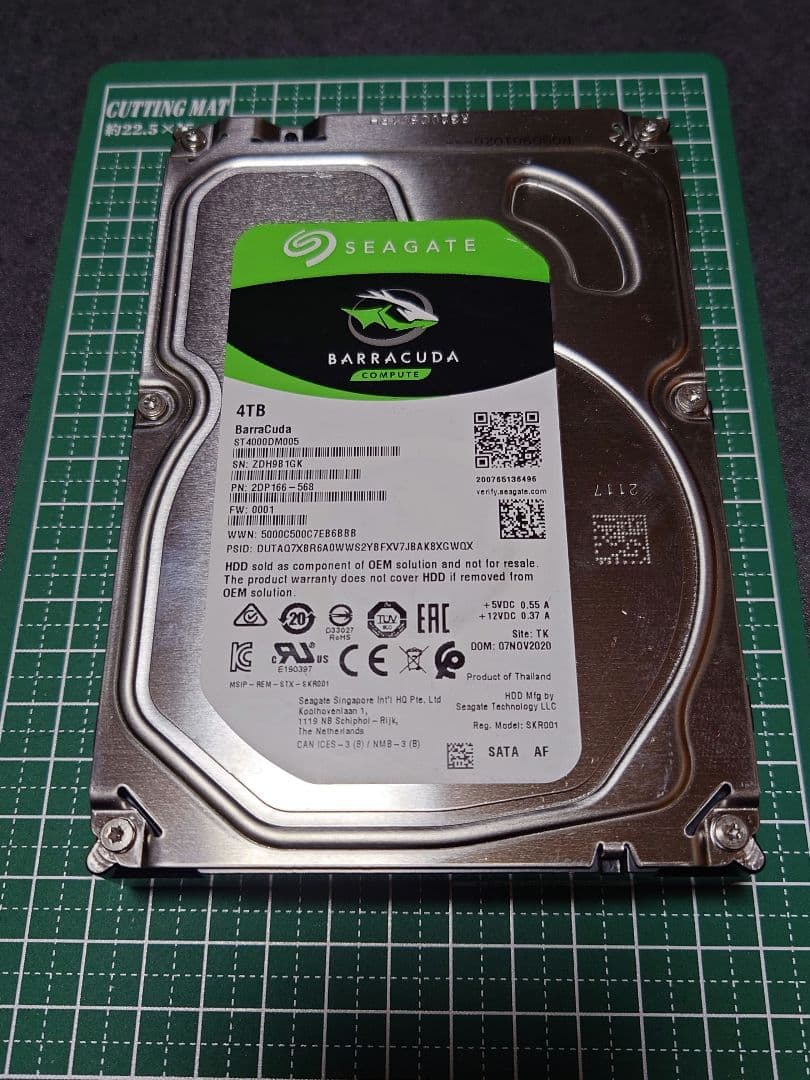 BARRACUDA 4TB 内蔵型ハードディスク 2台