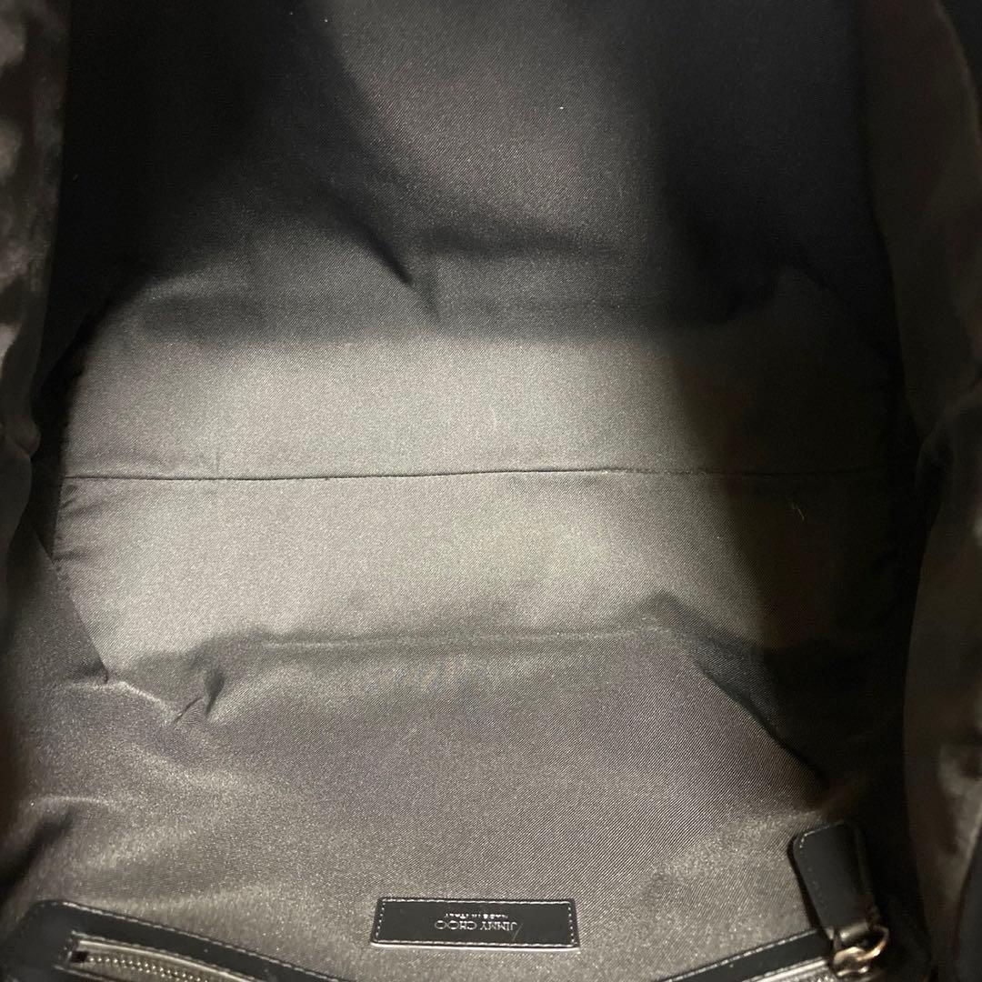 専用品JIMMY CHOO PIMLICO パテントレザー 黒 トートバッグ