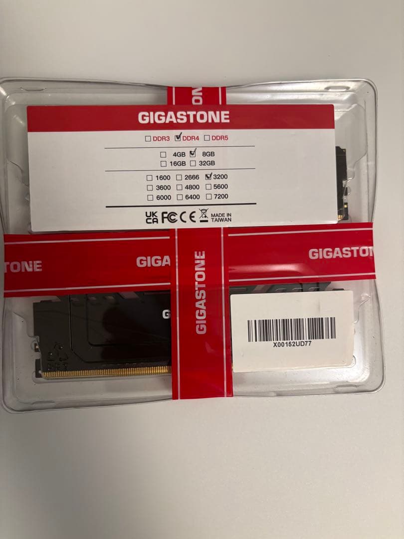 GIGASTONE 16GB DDR4メモリー 3200MHz