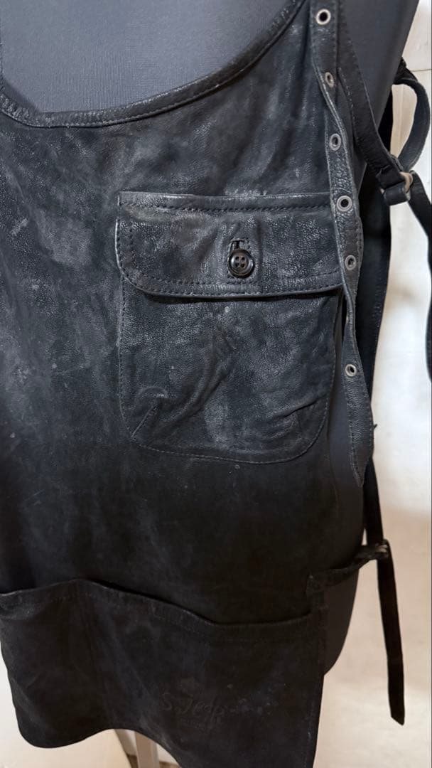 珍品　share spiritレザーエプロン　ゴートスキン. 箱new