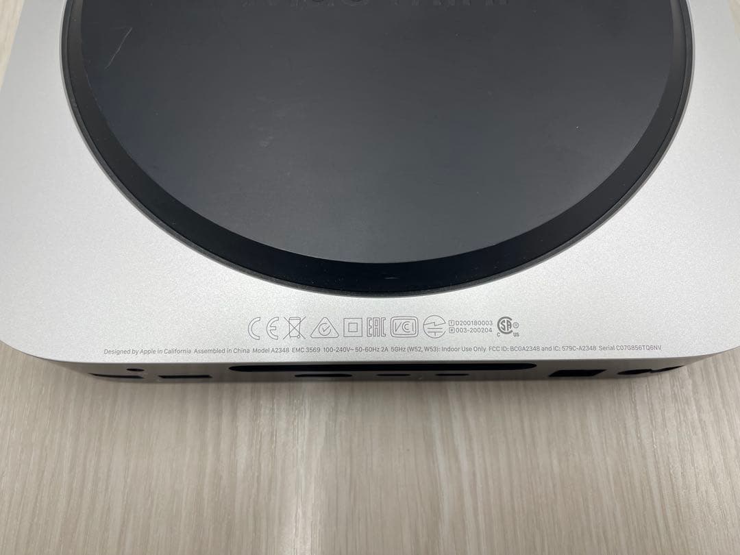 Macデスクトップ Apple M1 Mac Mini 8GB SS256GB A2348