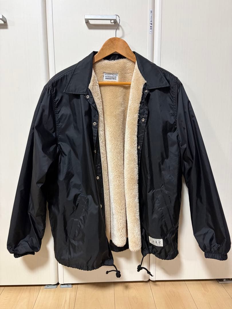 【ひで】ワコマリア　ボア裏地付きナイロンジャケット