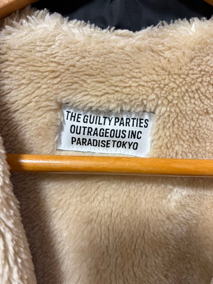 【ひで】ワコマリア　ボア裏地付きナイロンジャケット