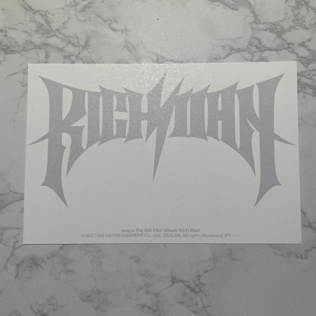 aespa rich man US 限定 ウィンター 直筆 サイン アメリカ
