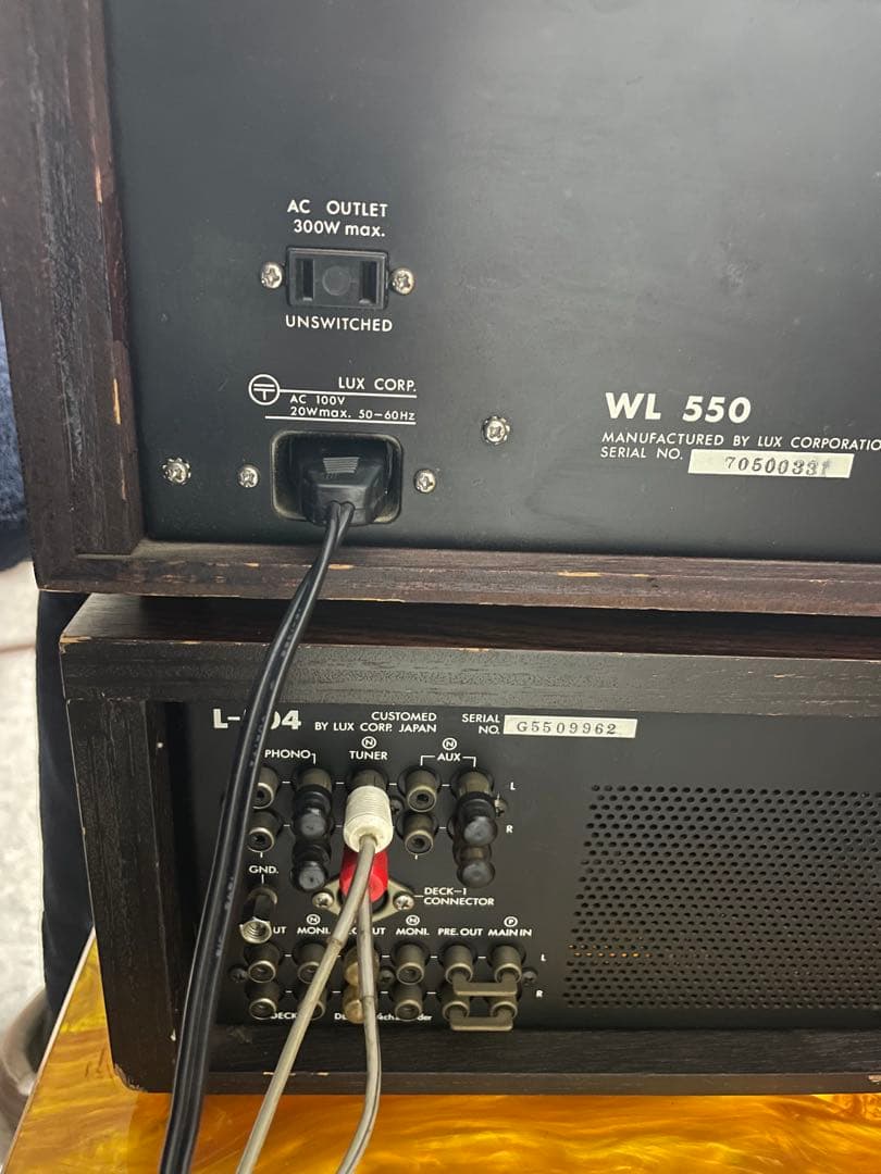 LUXMAN L-540 ,WL-550 セット動作確認済み