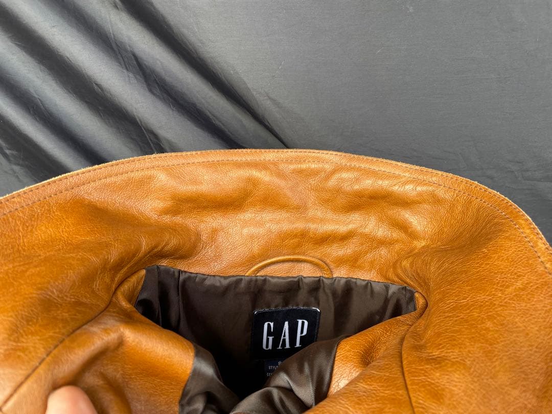 OLD GAP Leather Jacket Brown 極美品 #52
