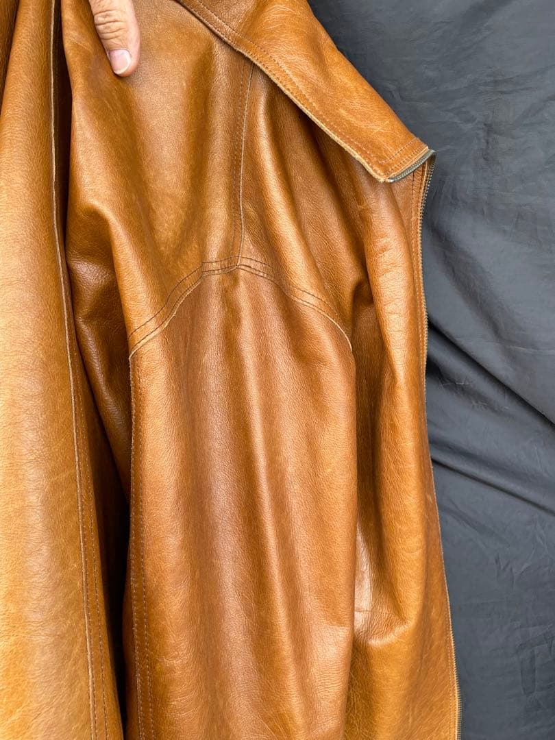 OLD GAP Leather Jacket Brown 極美品 #52