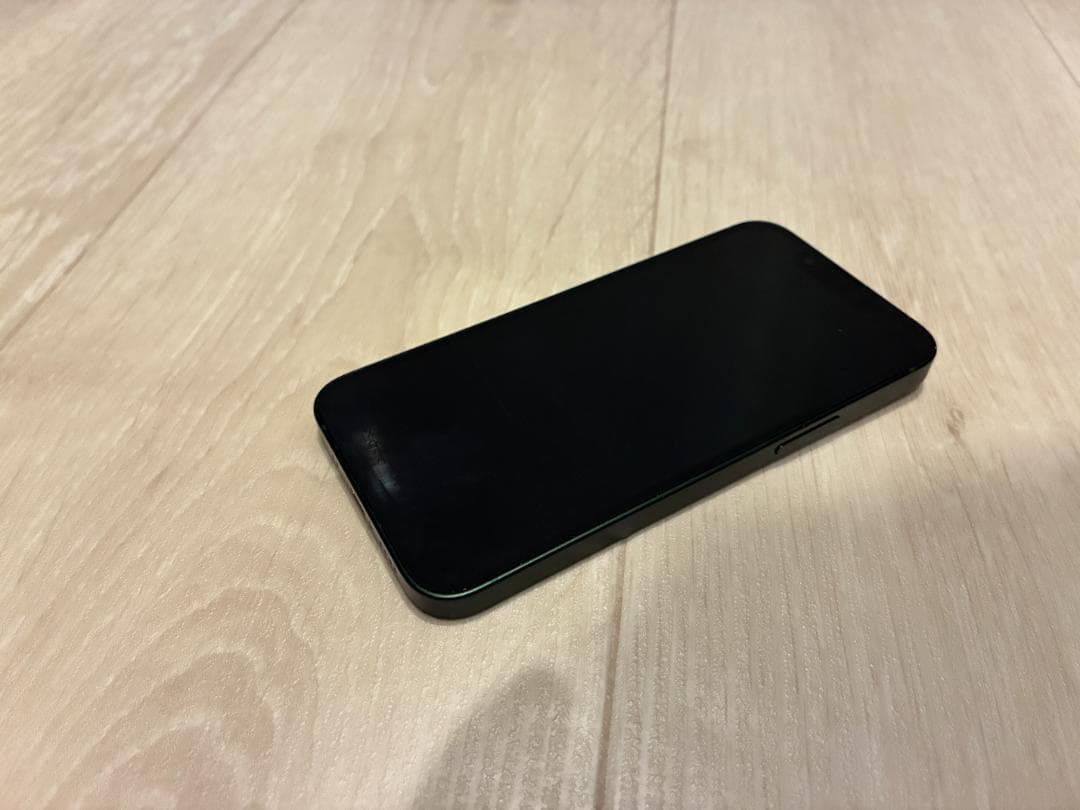 iPhone 13mini 緑 256GB ディスプレイ、バッテリー純正品交換済