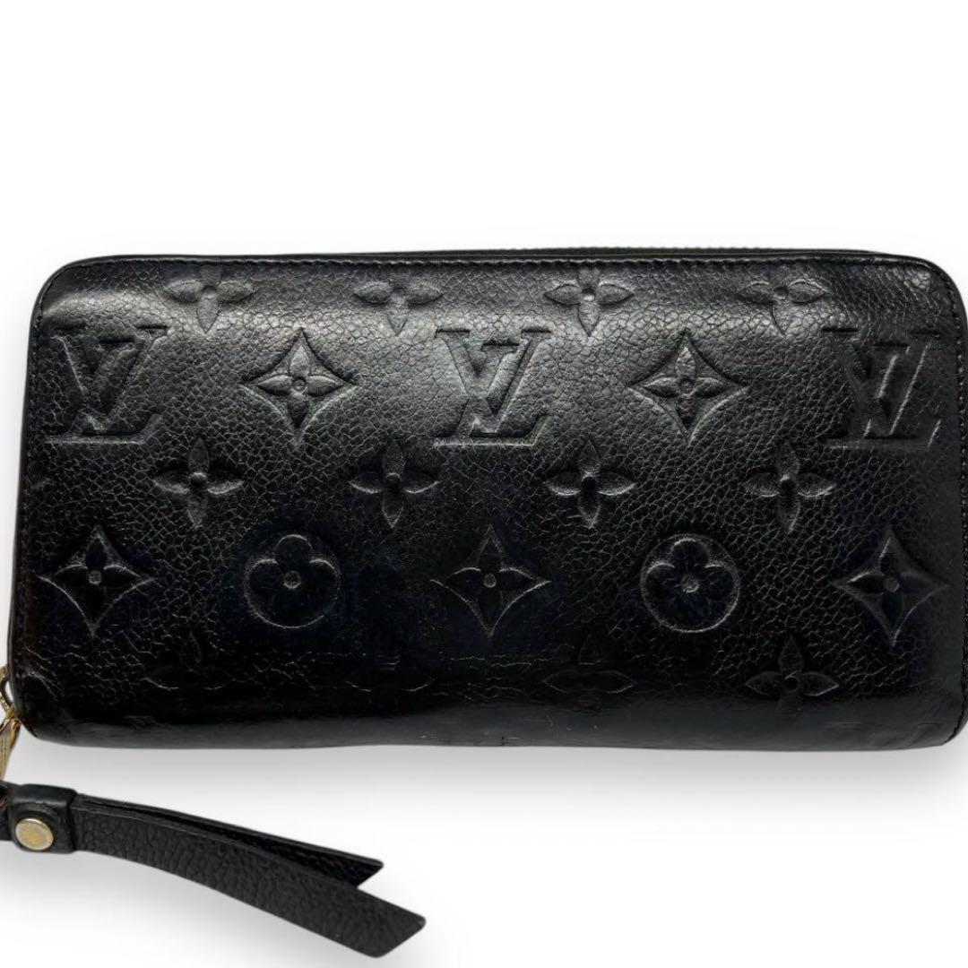 良品■ルイヴィトン　アンプラント　ジッピーウォレット　M61864　ノワール