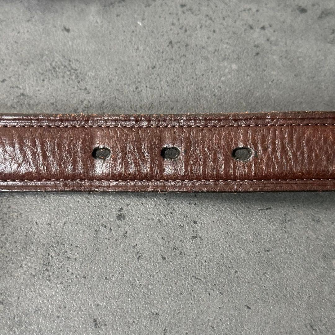 超希少✨BURBERRY 銀製バックル　silver刻印　レザーベルト