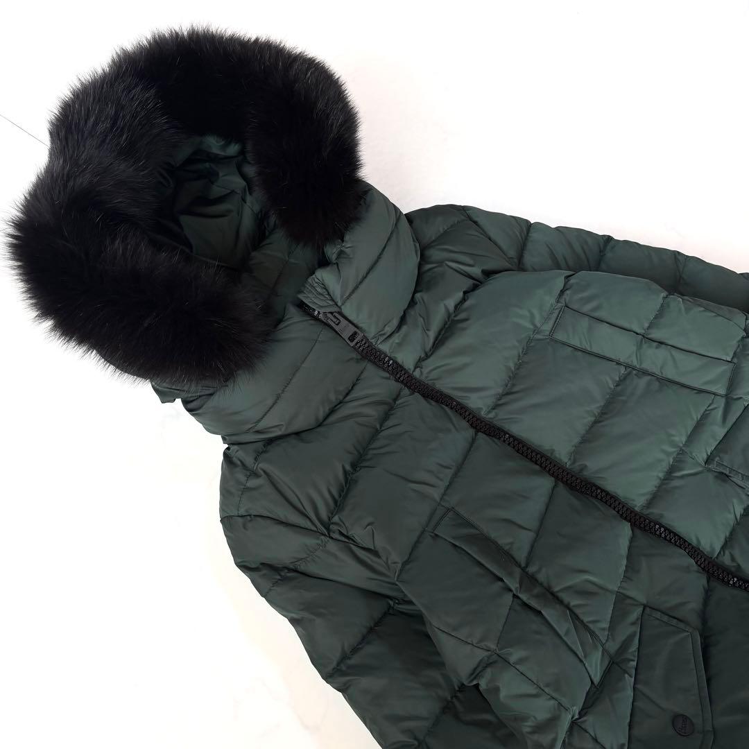 ヘルノ POLAR TECH ダウンコート 2way フォックスファー 44