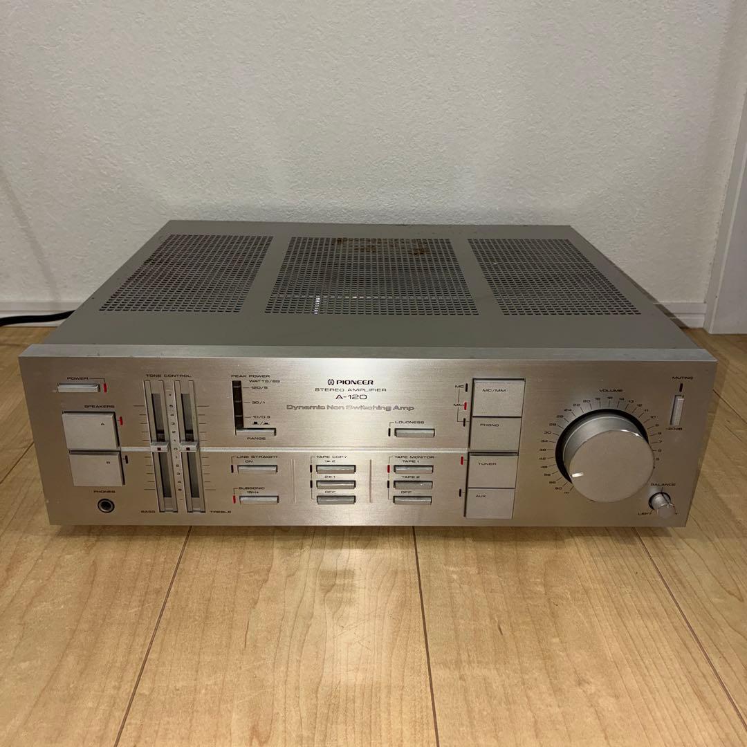 完動品パイオニア　プリメインアンプ　A-120希少アンプです　ノンスイッチング