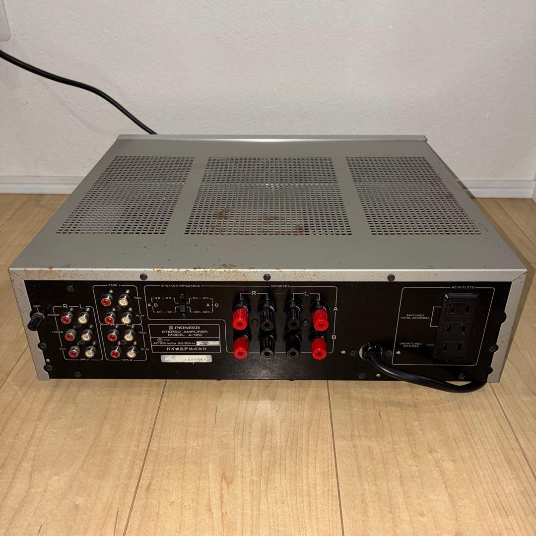 完動品パイオニア　プリメインアンプ　A-120希少アンプです　ノンスイッチング