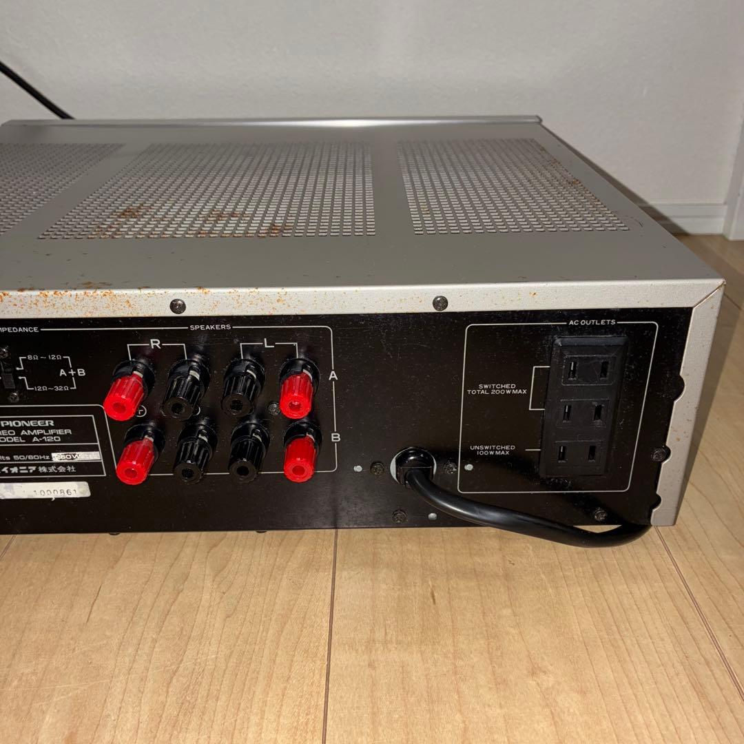 完動品パイオニア　プリメインアンプ　A-120希少アンプです　ノンスイッチング