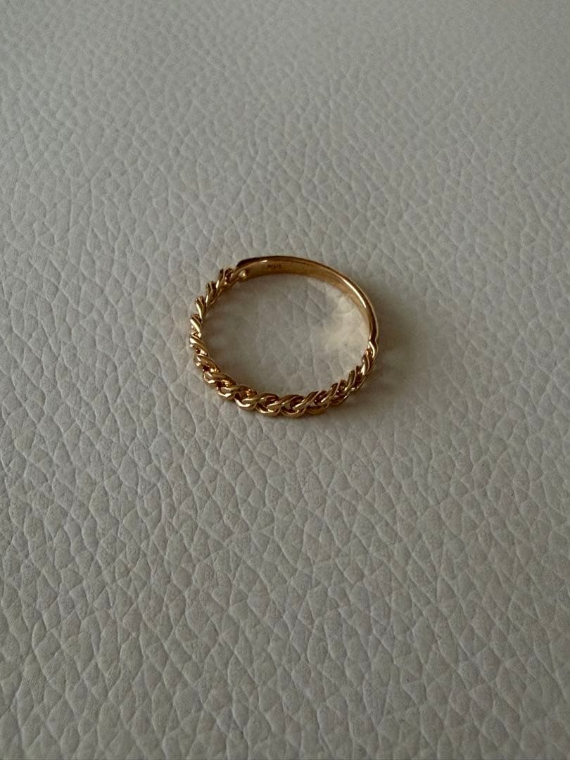 18金 指輪 リング 1.86ｇ 14号