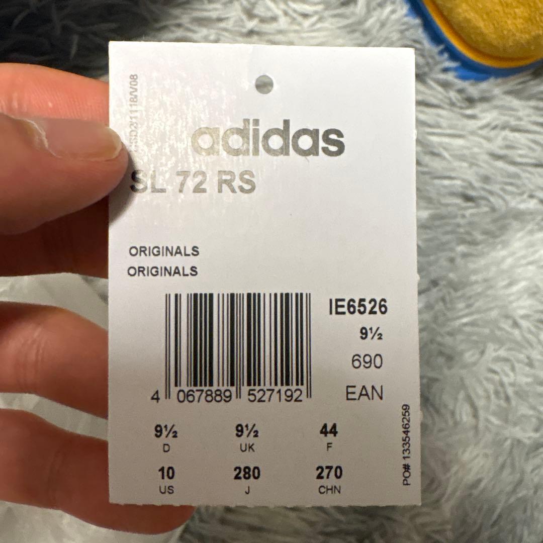 アディダス SL 72 IE6526 イエロー×ブルー 着用一度 adidas