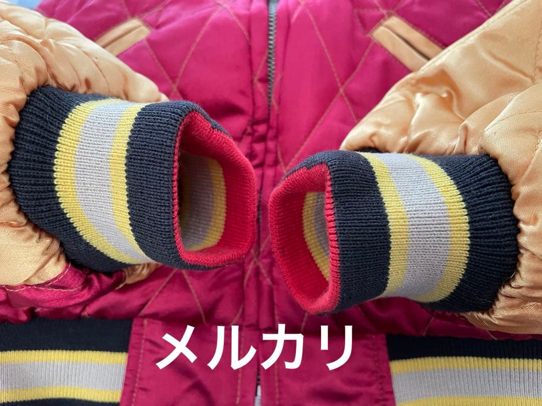 humber ハンバー 龍虎鷲日本地図 富士山 桜 刺繍 中綿 別珍 スカジャン