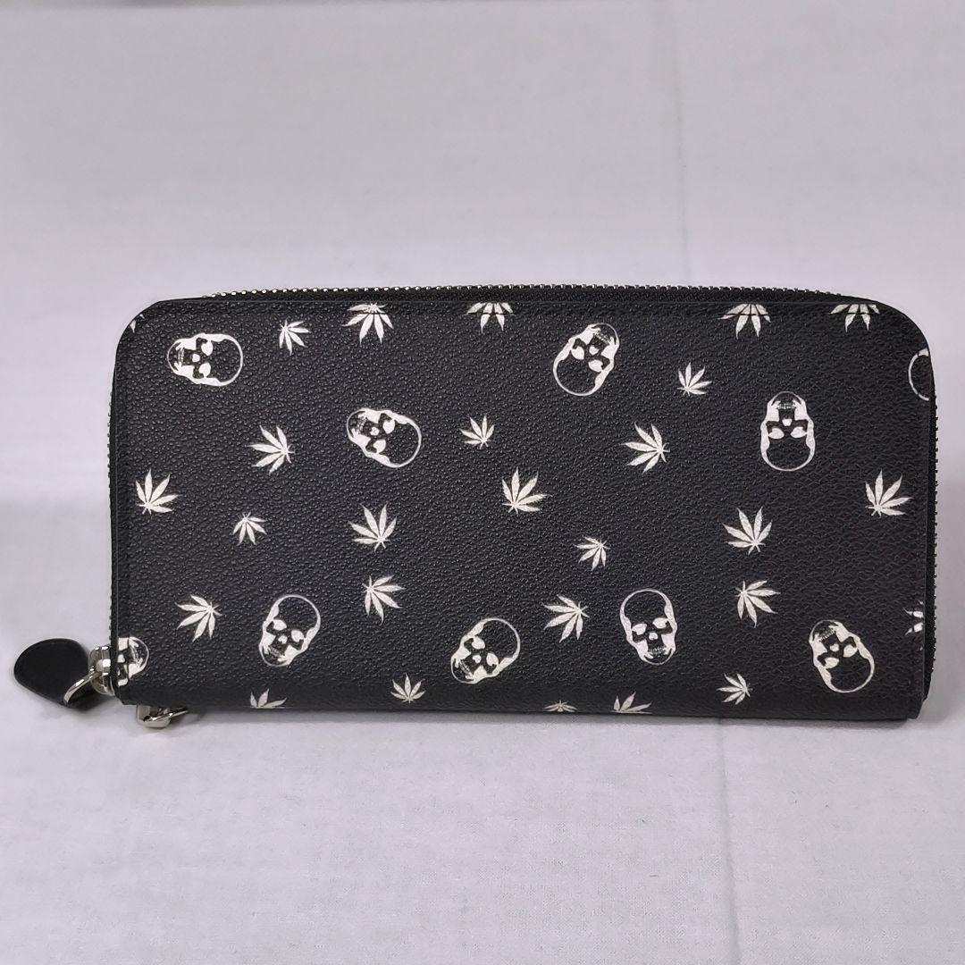 箱あり未使用品✨️　ルシアンペラフィネ　ラウンドジップ　スカル マリファナ柄