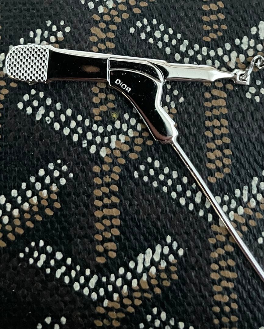 Dior Homme エディ期 マイク型ピン ブローチ 925 未使用品