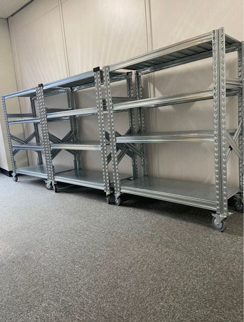 【最終価格・送料込み】LSISTEM 4段 メタルラック キャスター付き