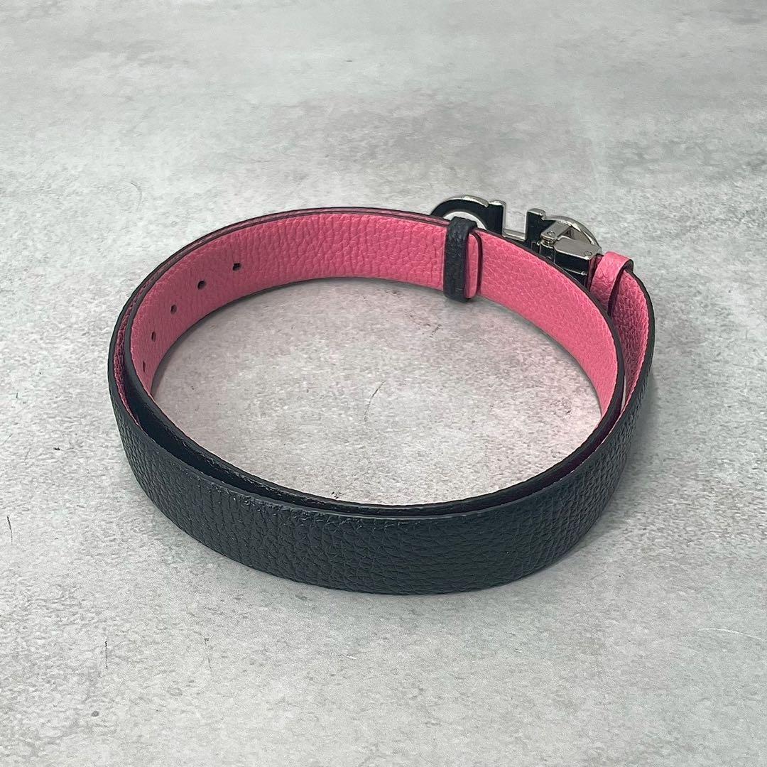 極美品◎フェラガモ　ダブルガンチーニ　ベルト　ビッグバックル　リバーシブル