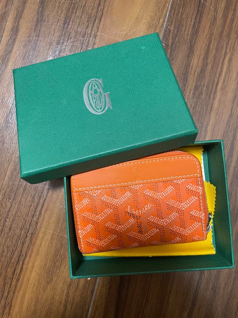 小物 Goyard Matignon Mini Wallet Orange