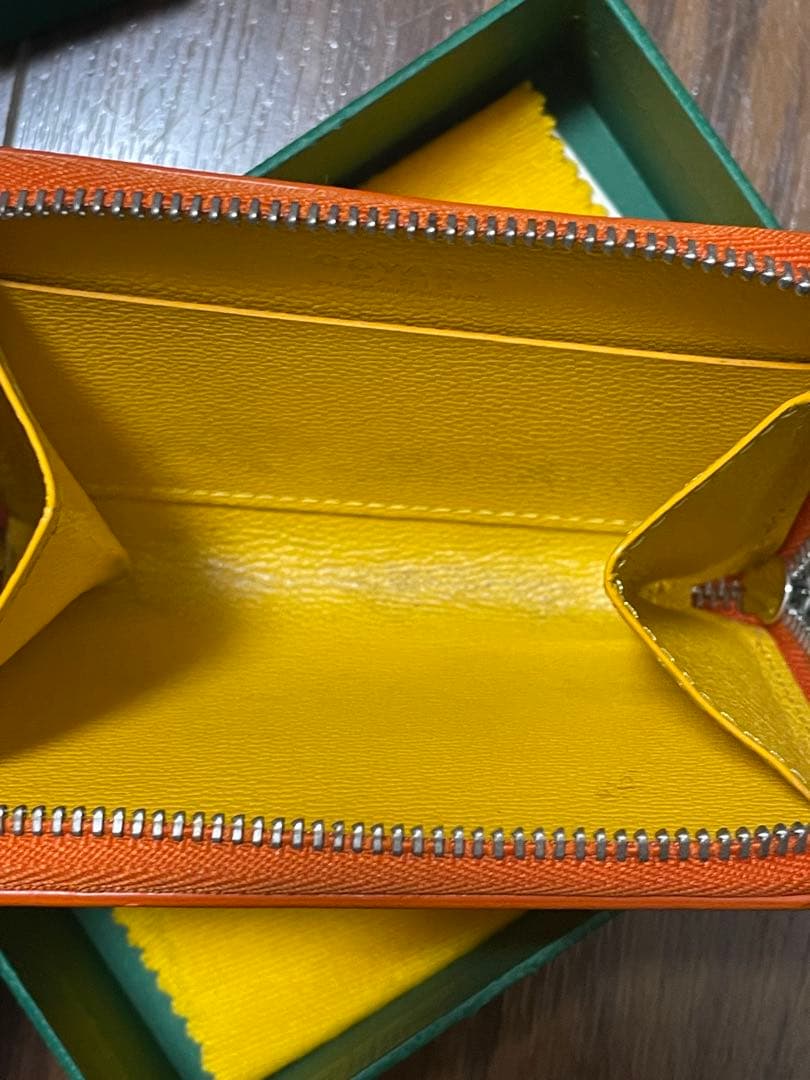 小物 Goyard Matignon Mini Wallet Orange
