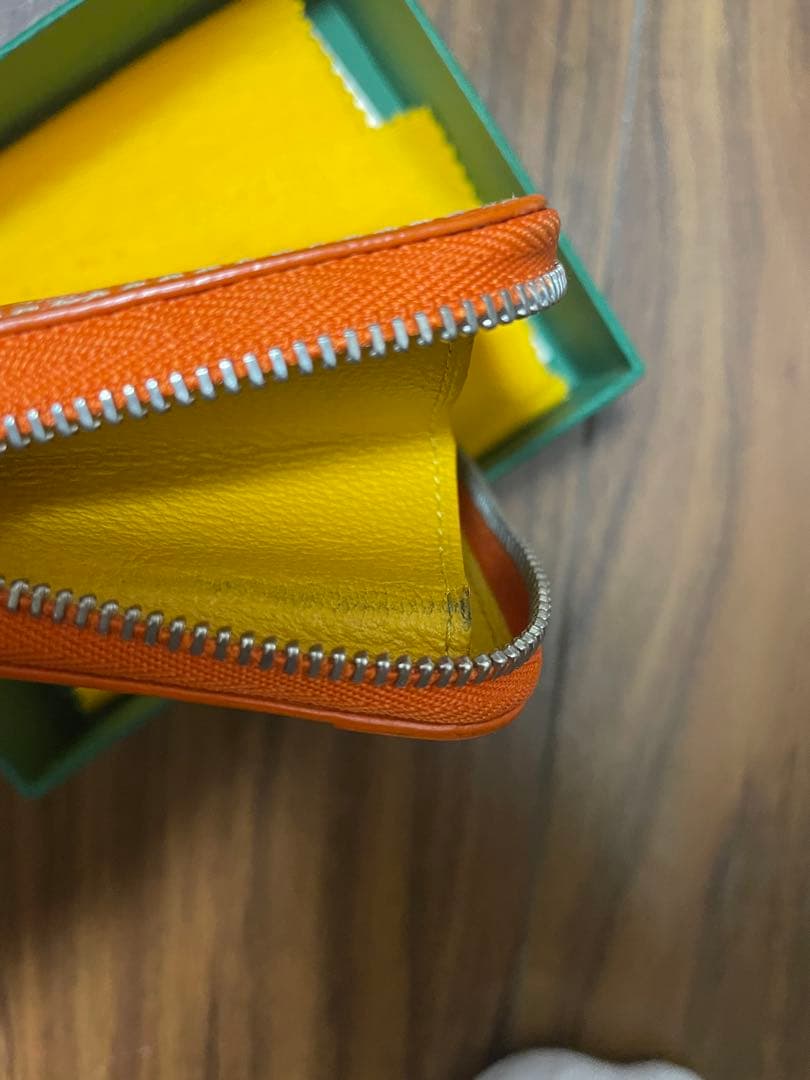 小物 Goyard Matignon Mini Wallet Orange