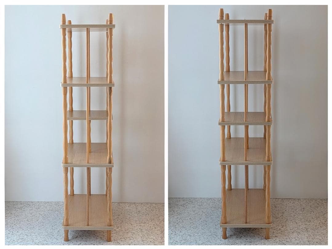 ビンテージ 木製 飾り棚 ウッド オープンシェルフ ディスプレイラック レトロ