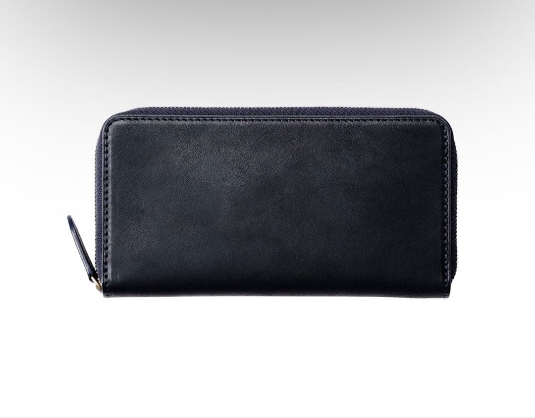 土屋鞄　ビークル　コンパクトファスナー　ロングウォレット　ダークインディゴ